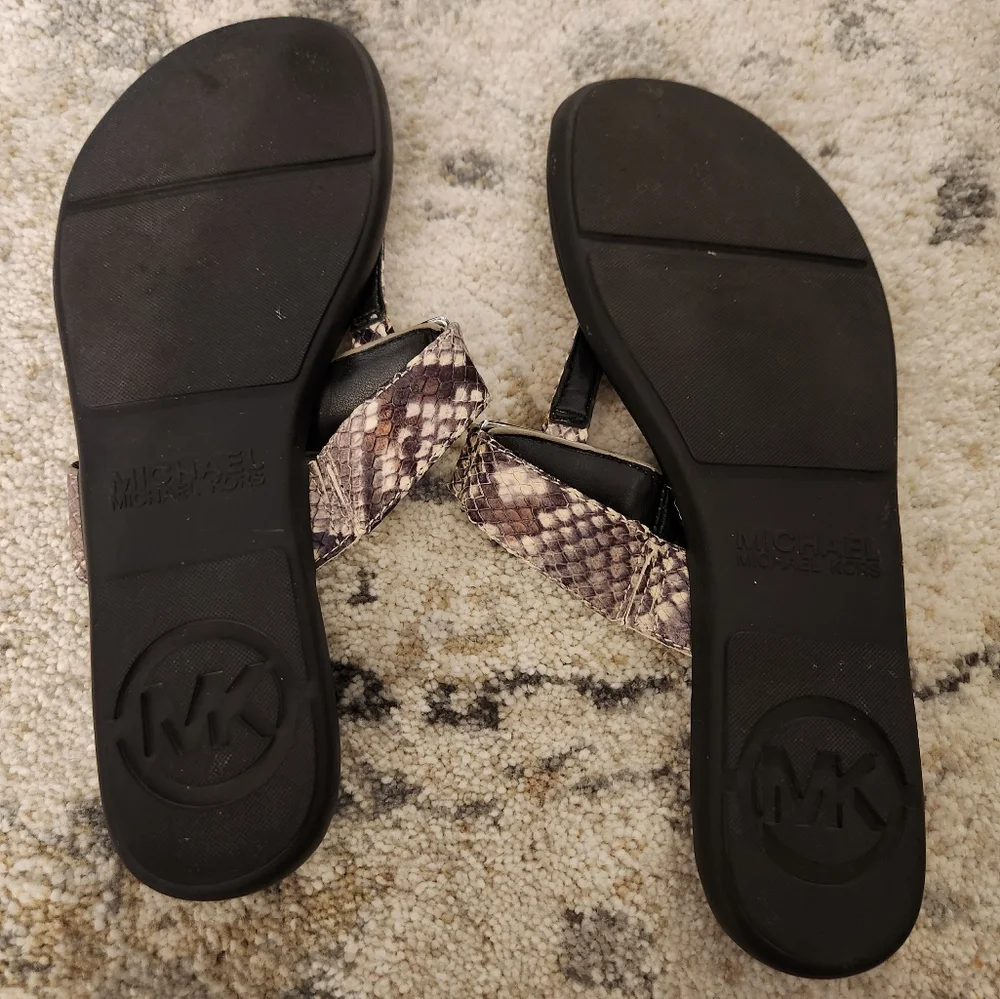 Michael kors leather sandals, 9.5